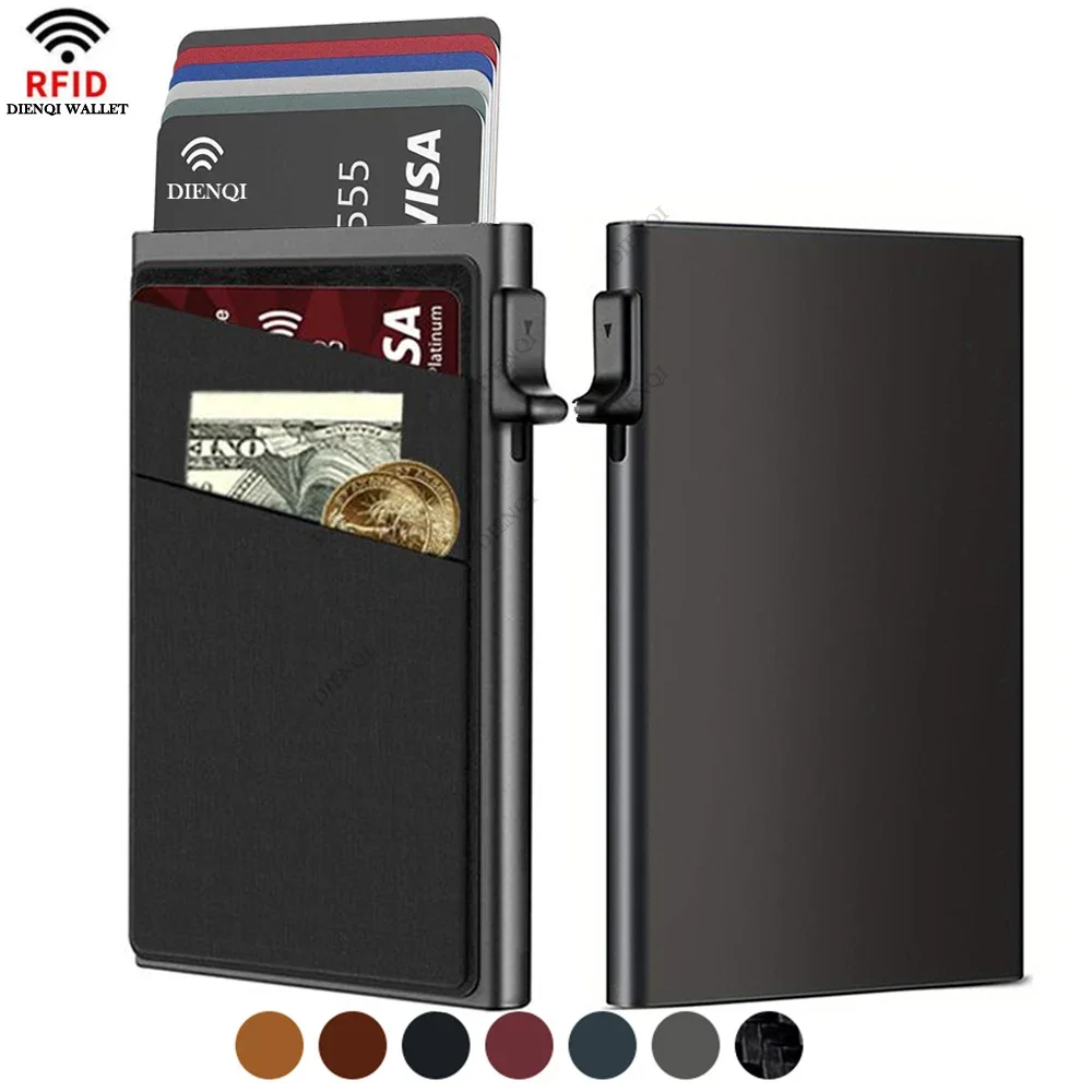 Card Top Loader - RFID Zakelijke Creditcardhouder Heren Portefeuilles Slanke