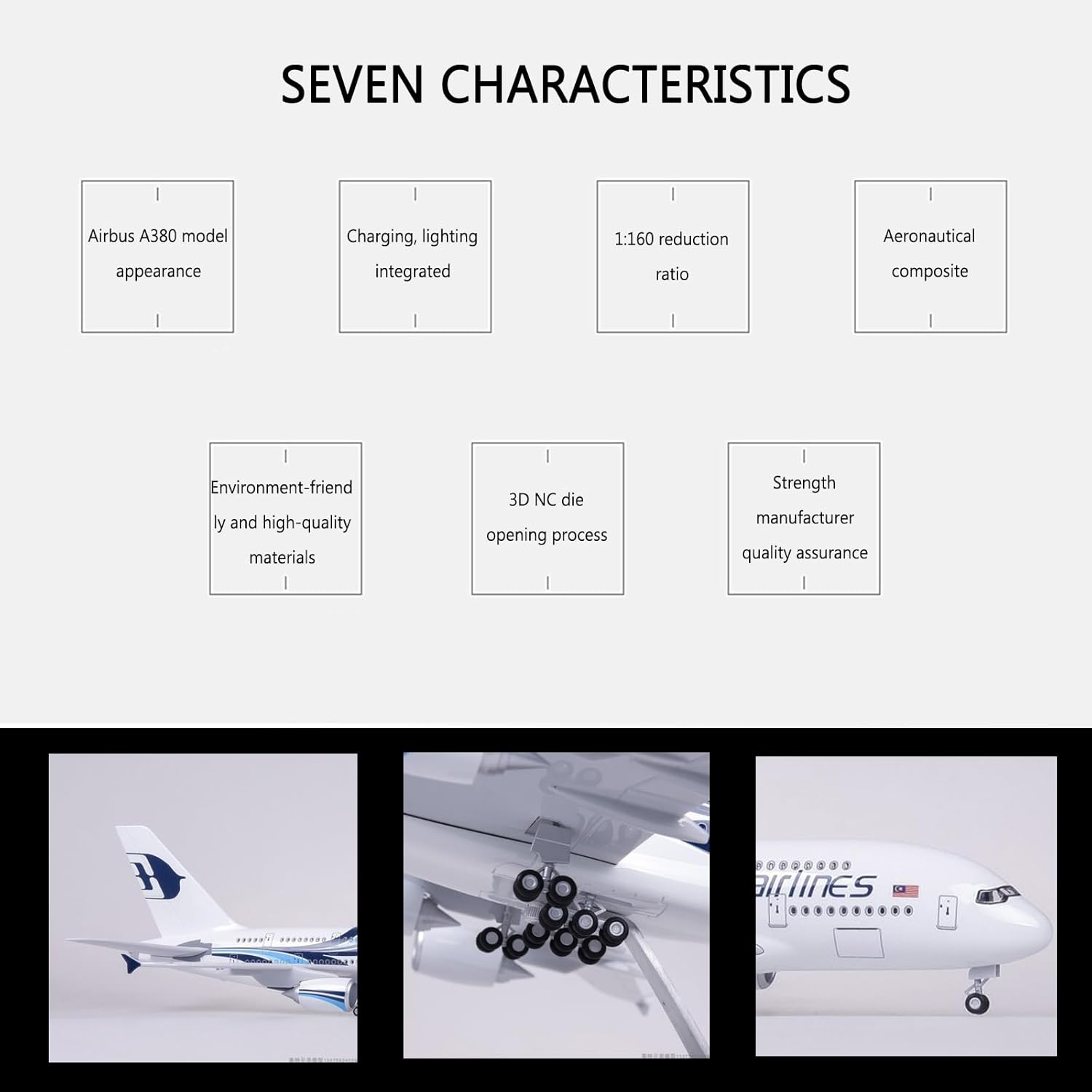 Schaal 1:160 Malaysia Airlines - Model Airplane Plastic recensie en prijs